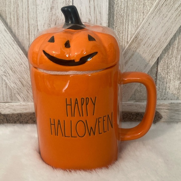 Rae Dunn Happy Halloween Mug w/Topper - Picture 1 of 3